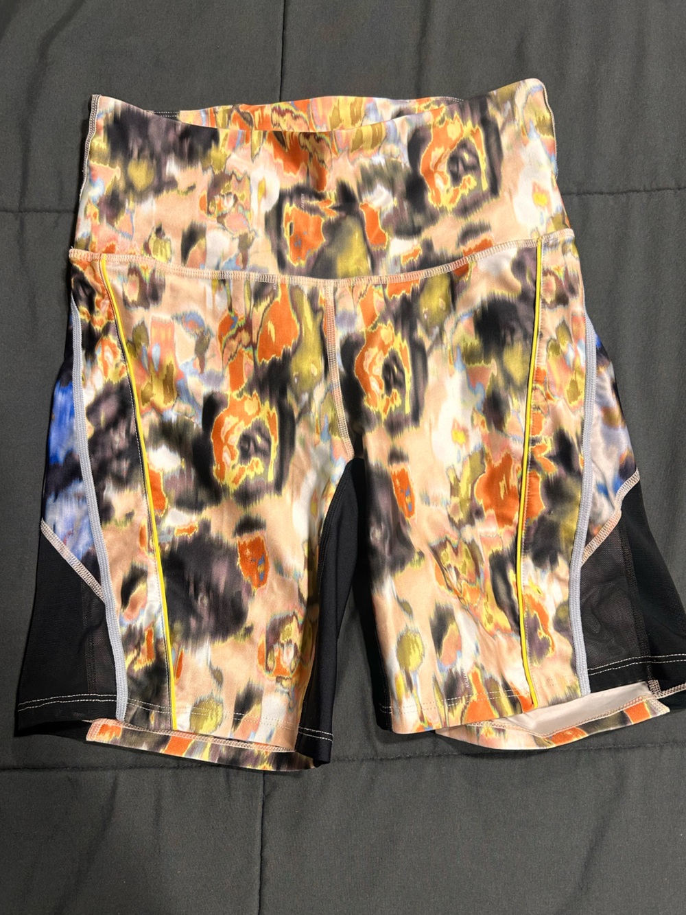 P.E Nation Women's Floral Print Athletic Bike Shorts in Multicolor